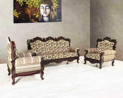 91 Carving Settee